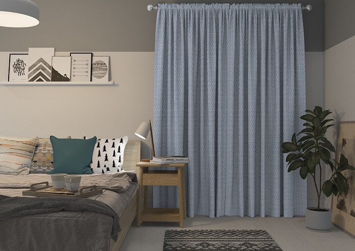 Aztec, Indigo - Made to Measure Curtains - Image 7